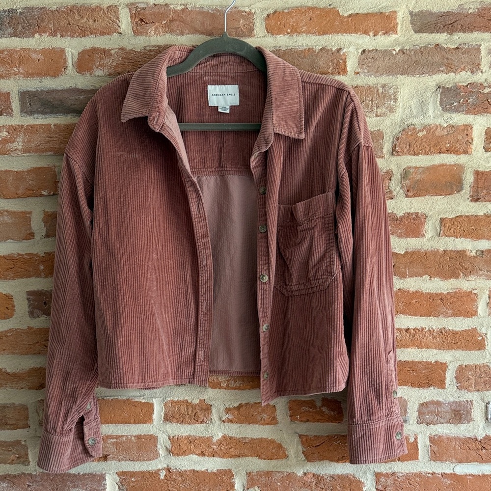 American Eagle Outfitters Pink Corduroy jacket